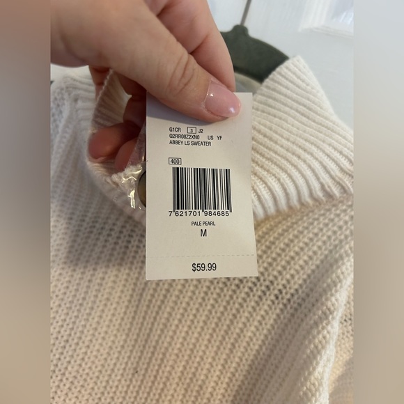 {GUESS} Cold Shoulder Sweater NWT - Picture 6 of 7